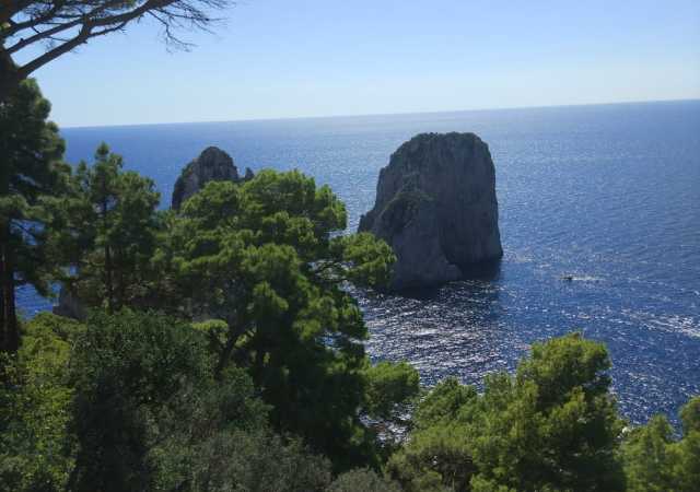 Widok z wyspy Capri